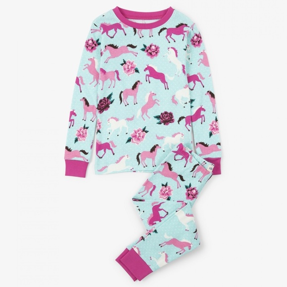 Little Blue House Ponies & Peonies Pajama Set - Picture 1 of 1